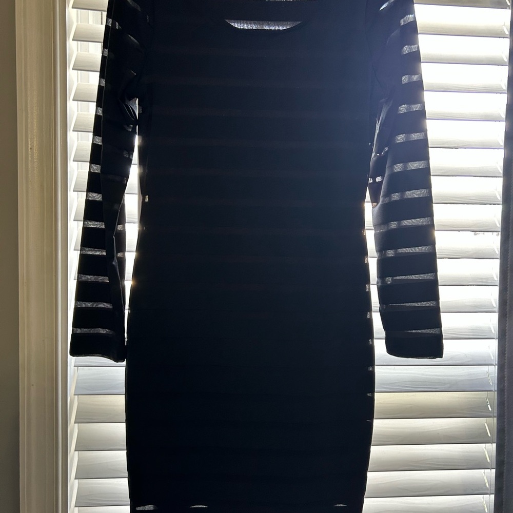 Black Striped Dress